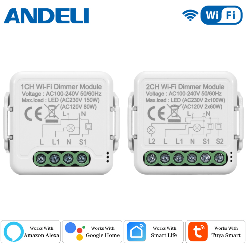Smart Home Solution - Modulo Interruttore Dimmer Smart WiFi Fai-da-te,
