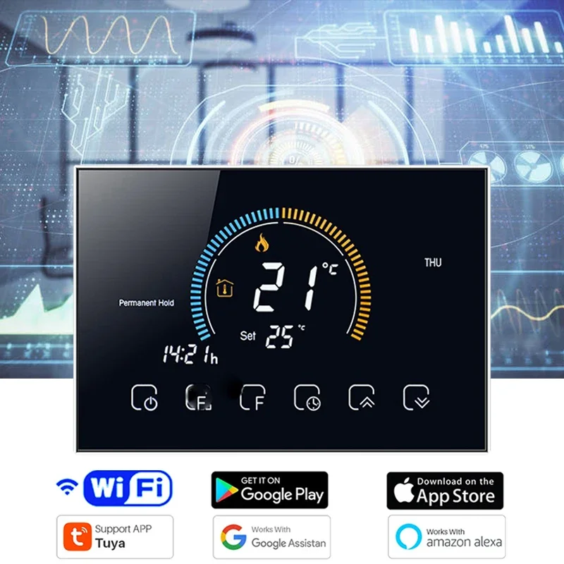 Smart Home Package - Termostato Programmabile Wi-Fi TUYA Smart con