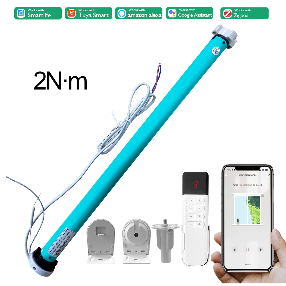 Smart Home Voice Assistant - 2N AC100-240V Tuya Zigbee Smart Roller
