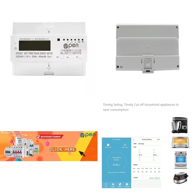 Smart Home Energy - Contatore di energia intelligente trifase con
