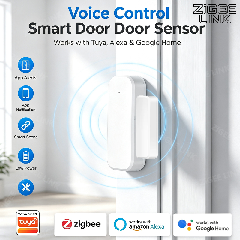 Smart Home Voice Assistant - Sensore Antifurto Zigbee 3.0 per Porte