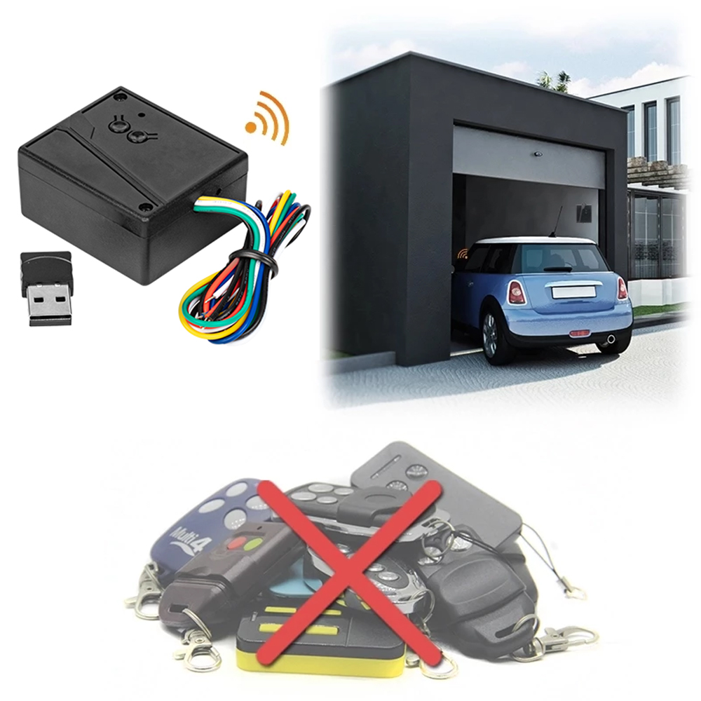 Wireless Door Sensor - Trasmettitore e ricevitore wireless universale per