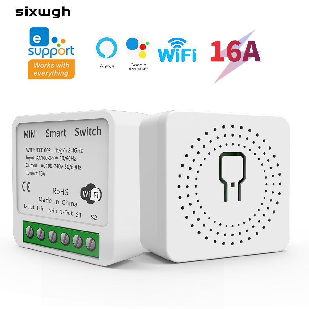 Smart Home Voice Assistant - Interruttore WiFi Smart Ewelink Mini 16A,