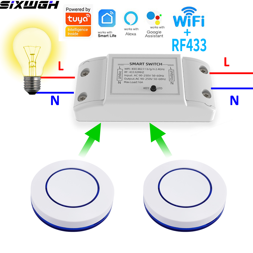 Smart Home Solution - Interruttore Intelligente WiFi Tuya 16A, Controllo