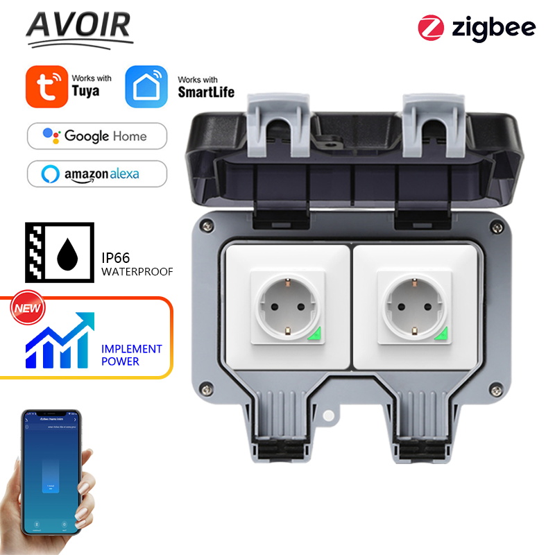 Smart Home Z Wave - Avoir Tuya Zigbee Prese elettriche IP66