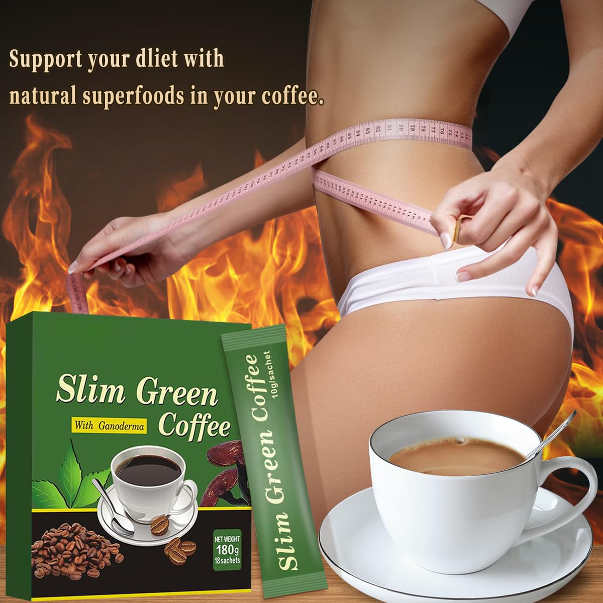 Smart Home Green - 18 Pz/scatola Premium Caffè Verde Sottile