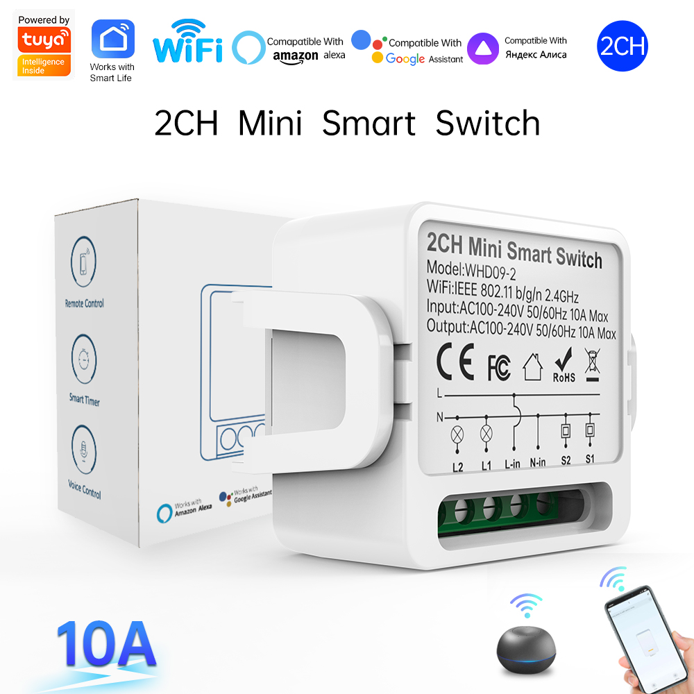 Smart Home Internet - Interruttore Intelligente Tuya a 2 Vie,