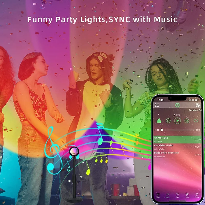 Smart LED Sunset Lamp Colorful - Smart Home Solution recensione e prezzo