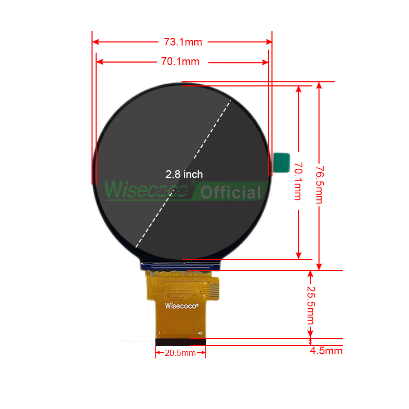 Wisecoco modulo LCD IPS circol - Smart Home Utilities recensione e prezzo