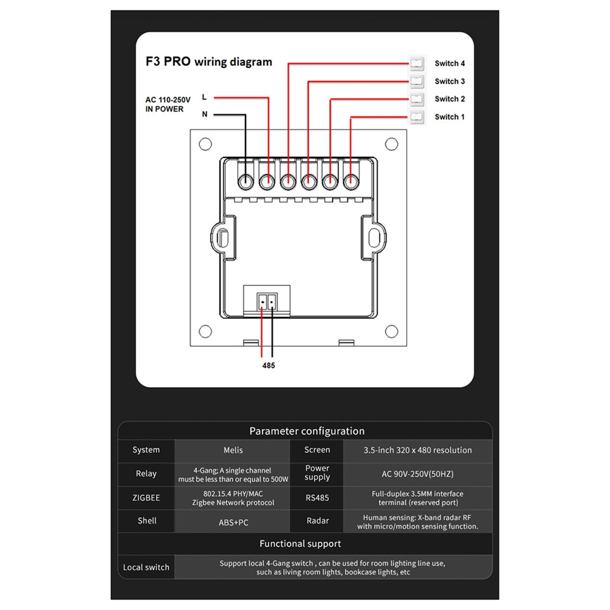 ABQR Interruttore da parete in - Smart Home Z Wave recensione e prezzo