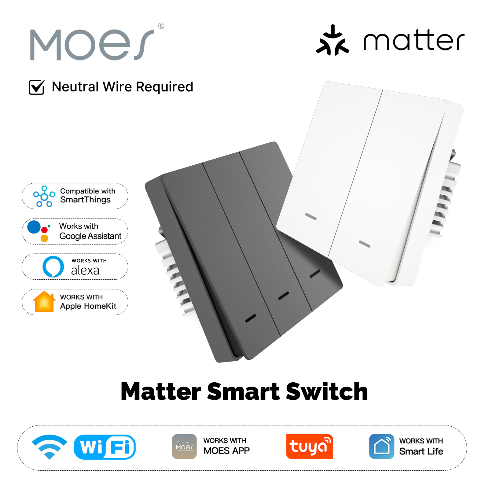 MOES Matter Tuya WiFi Smart Li - Smart Home Internet recensione e prezzo