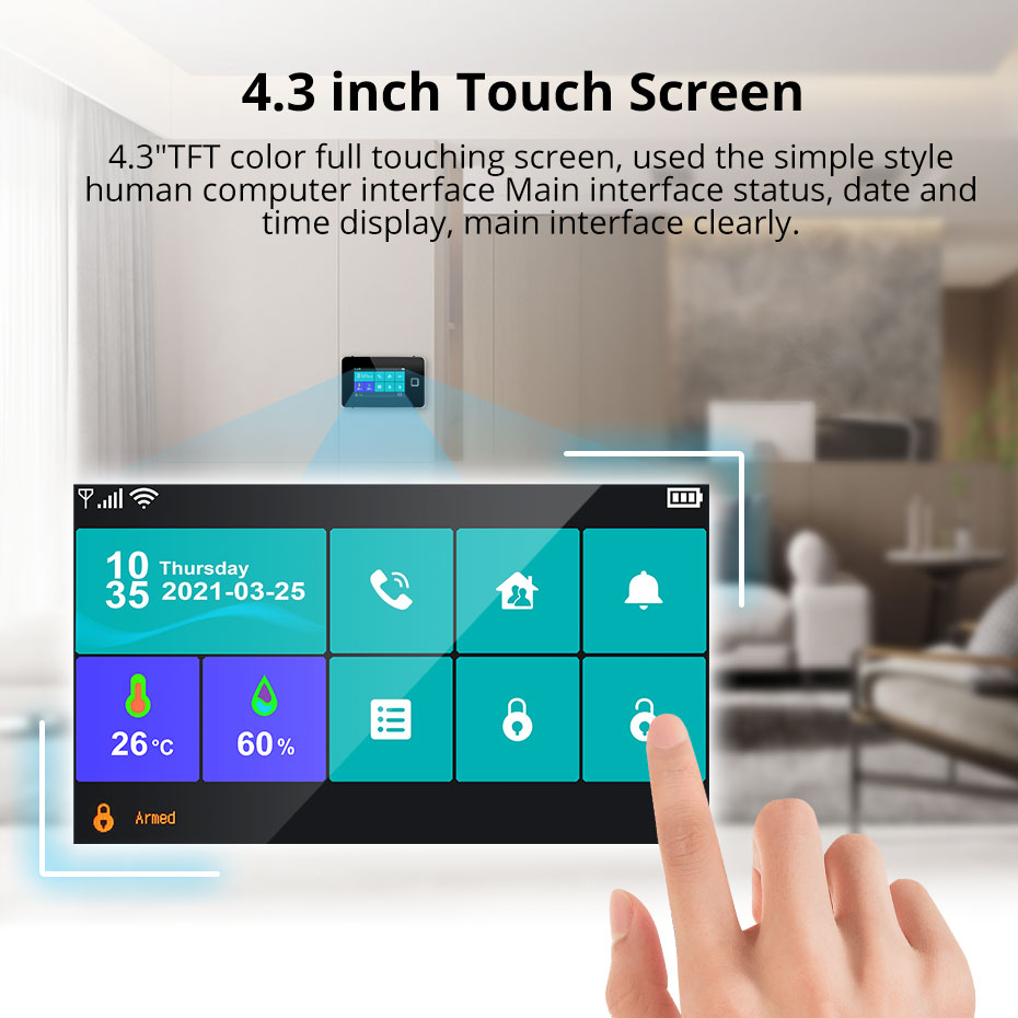 KERUI Touch Screen da 4.3 poll - Smart Home Package recensione e prezzo