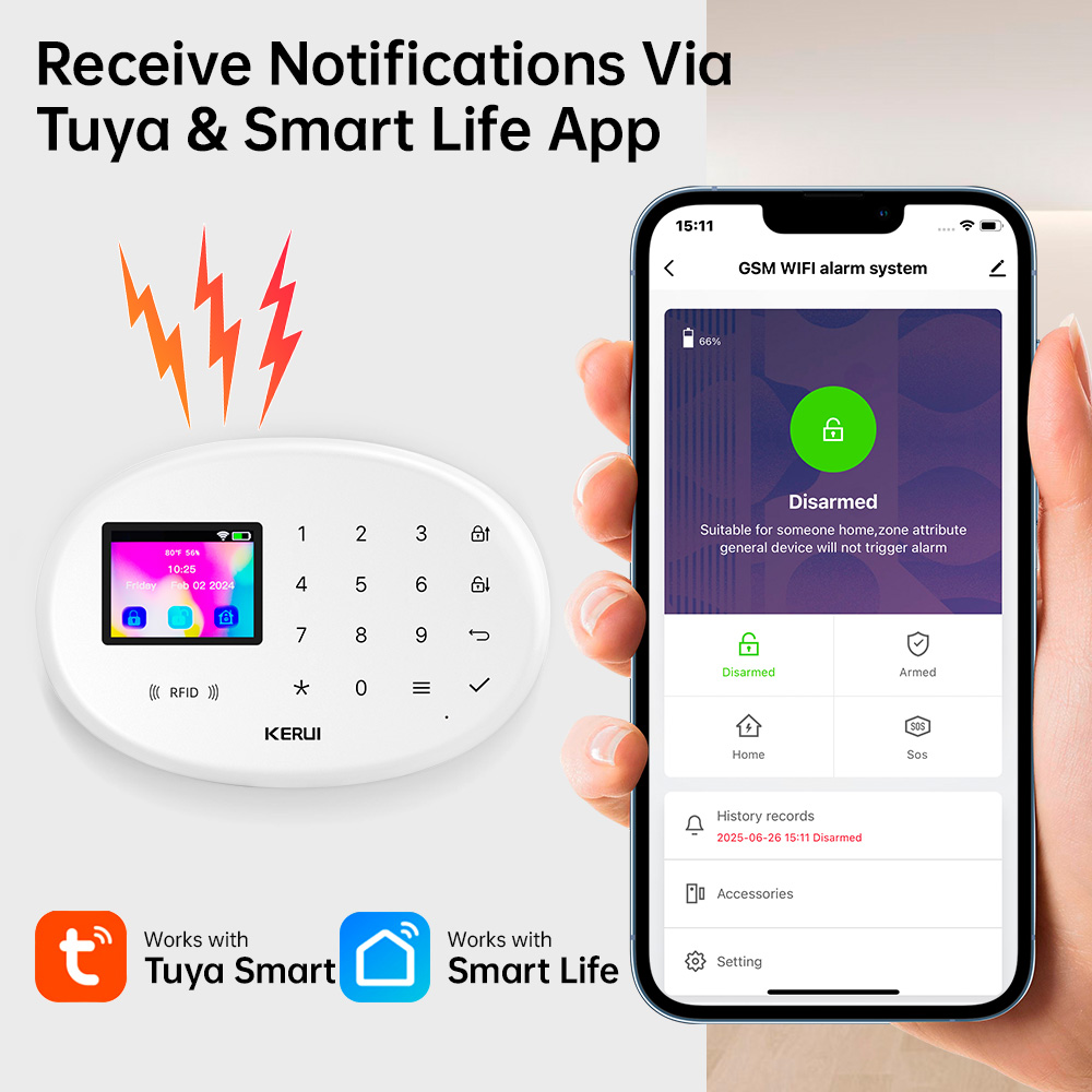 KERUI Tuya Kit allarme domesti - Smart Home Package recensione e prezzo